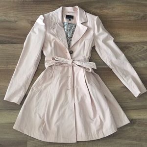 Light pink trench coat